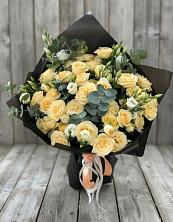 Букет цветов из:  Розы и Лизиантусы в Большевике Ставропольского края