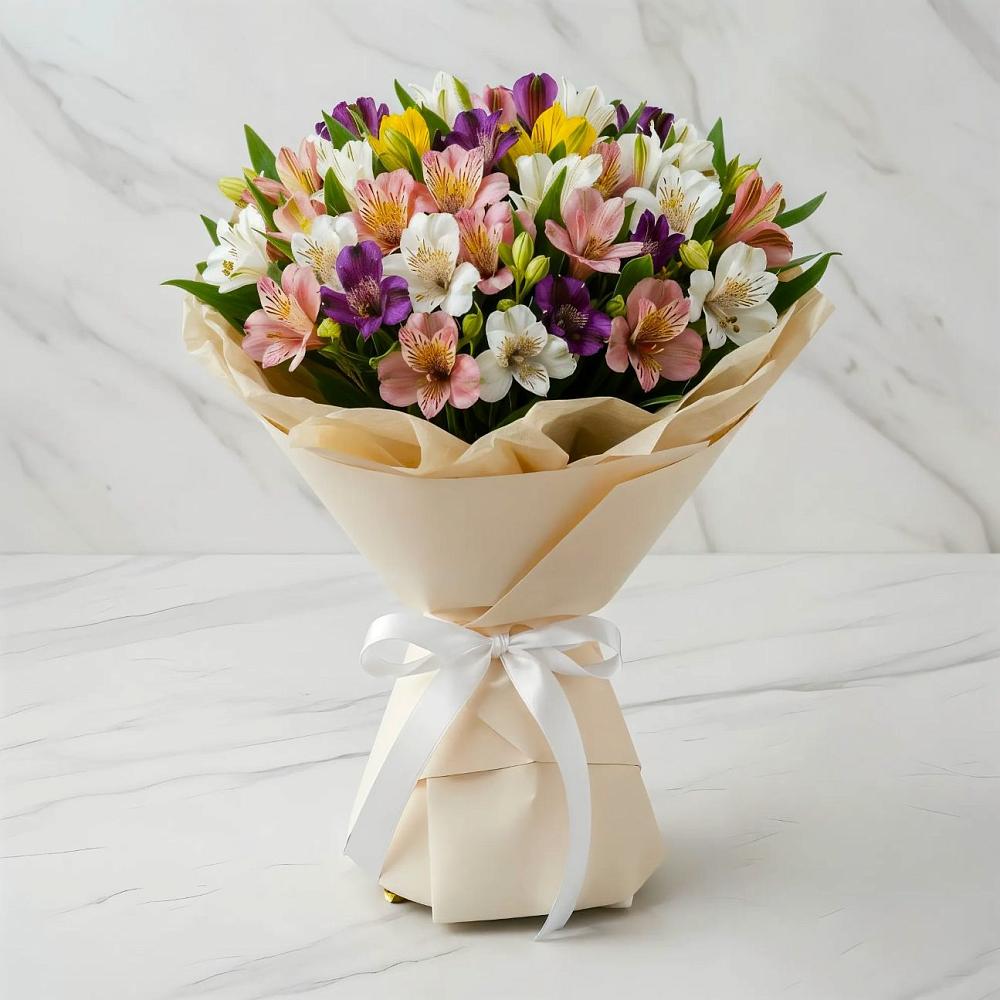 Букет цветов из: Альстромерии в Большевике Ставропольского края