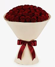 Букет 101 Бордовая роза Блэк Бакарра в Большевике Ставропольского края