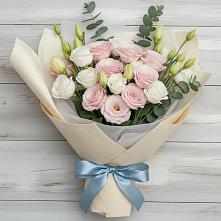 Букет цветов из:  Лизиантусы #REPLACE_PRED# Большевике Ставропольского края