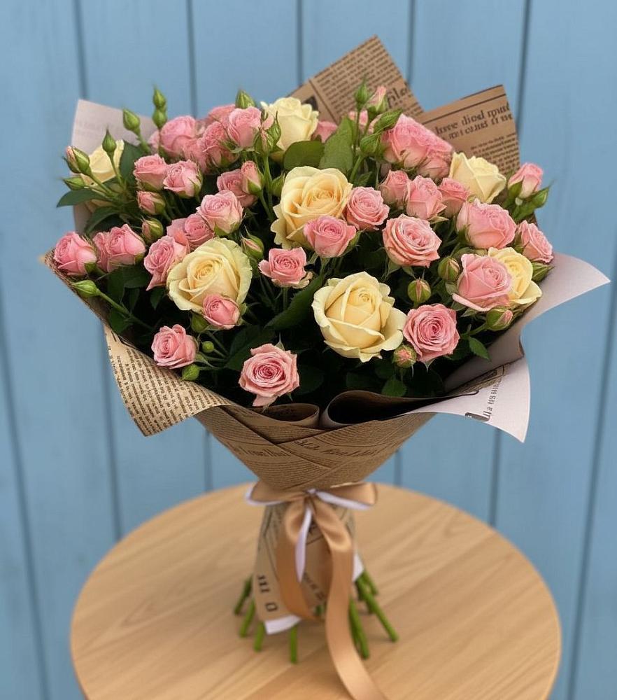 Букет цветов из: Розы в Большевике Ставропольского края