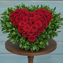 Цветочная композиция из Розы в виде сердца в Большевике Ставропольского края