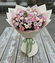 Букет цветов из:  Розы и Хризантемы #REPLACE_PRED# Большевике Ставропольского края