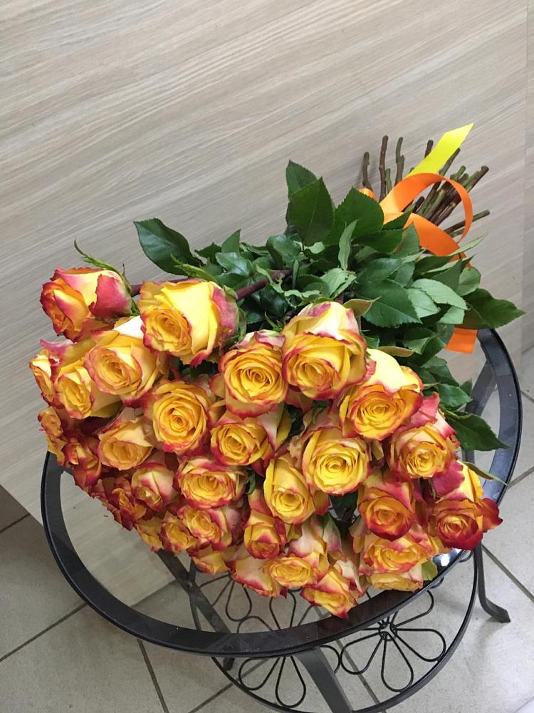 Букет Желтые розы в Большевике Ставропольского края