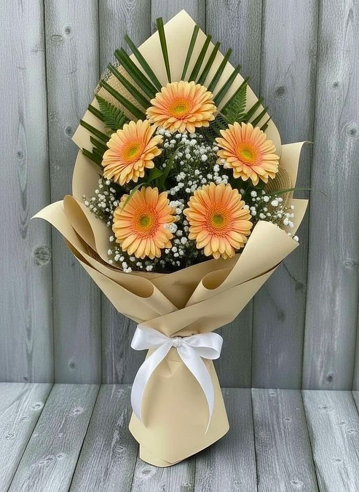 Букет цветов из: Герберы в Большевике Ставропольского края