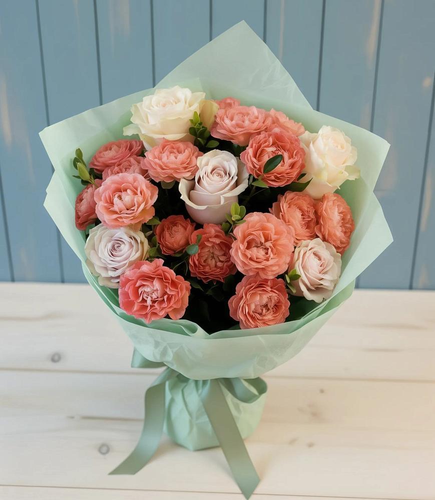 Букет цветов из: Розы в Большевике Ставропольского края