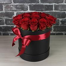 Цветочная композиция из Розы в шляпной коробке #REPLACE_PRED# Большевике Ставропольского края