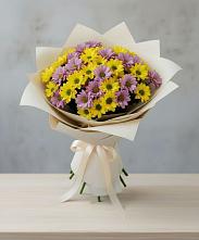 Букет цветов из:  Хризантемы в Большевике Ставропольского края