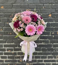 Букет цветов из:  Герберы и Хризантемы #REPLACE_PRED# Большевике Ставропольского края