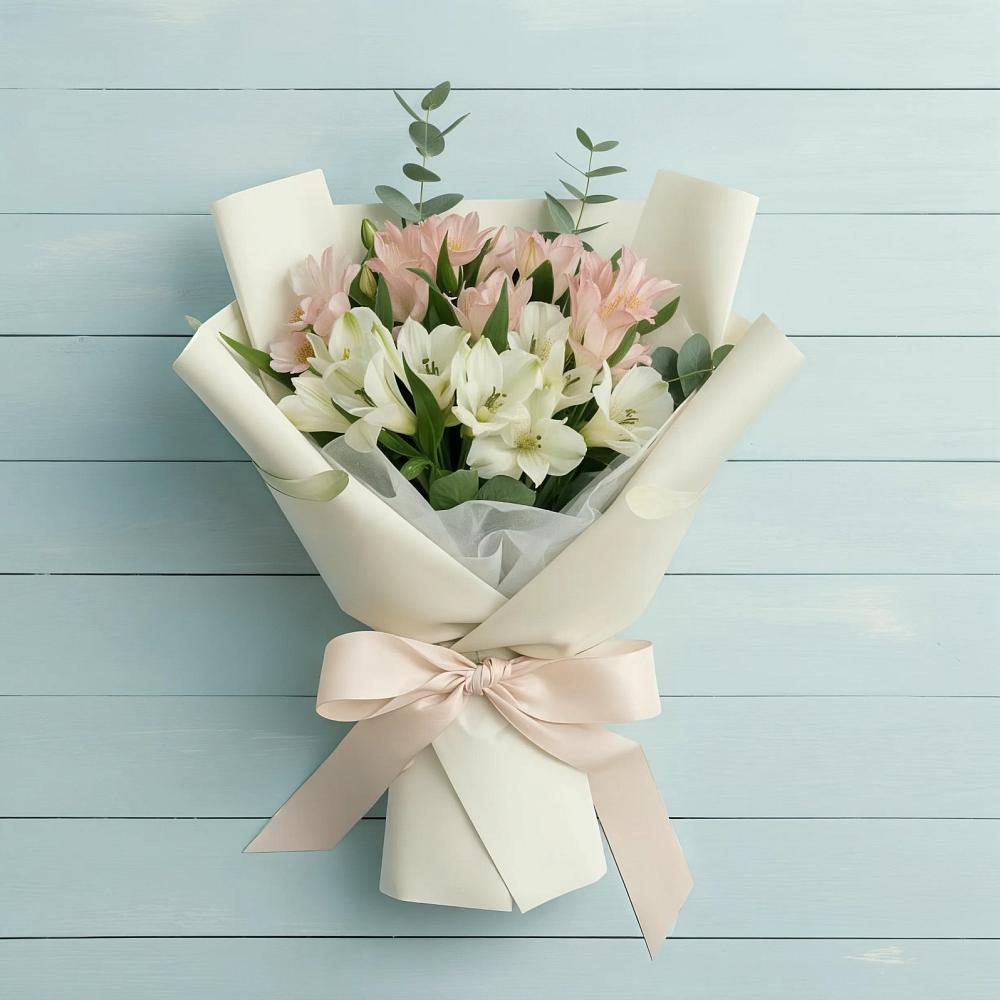 Букет цветов из: Альстромерии в Большевике Ставропольского края