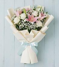 Букет цветов из:  Лилии в Большевике Ставропольского края