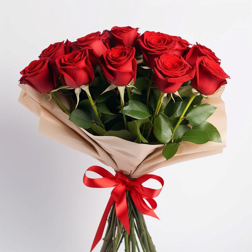 Букет 11 Красных роз Эдлесс Лав в Большевике Ставропольского края