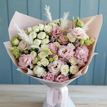 Букет цветов из:  Альстромерии и Розы в Большевике Ставропольского края